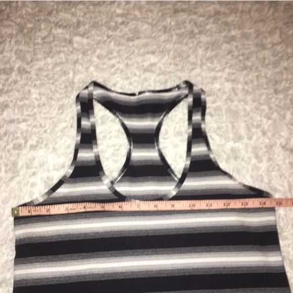 Lululemon Black and White Racer Tank Top - Picture 5 of 7